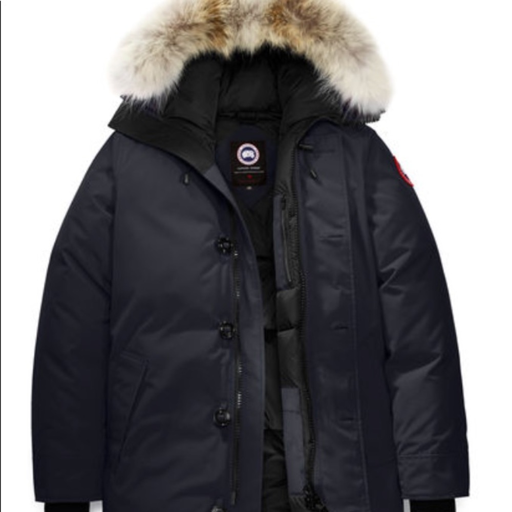 Canada Goose Mens Chateau Parka XL Navy No Fur🇨🇦